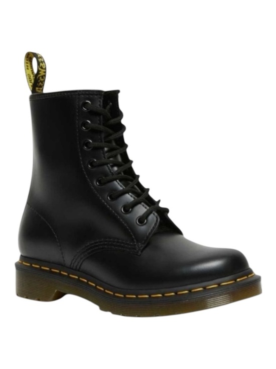 Dr. Martens Other - NWOB Dr. Martens 1460 Smooth Leather Lace Up Boots Black with Yellow Accents